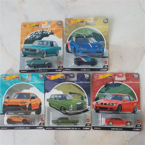 Hot Wheels Premium Car Culture Autostrasse Lamborghini Urus Btw M3 E46 Mercedes 280 Sel Alpine