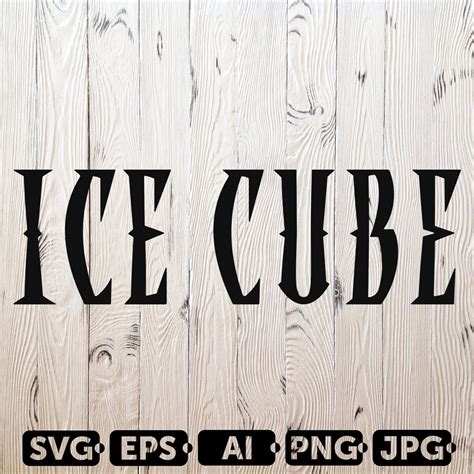 Ice Cube Logo Svg Cutting Files Hip Hop Digital Clip Art Ice Etsy