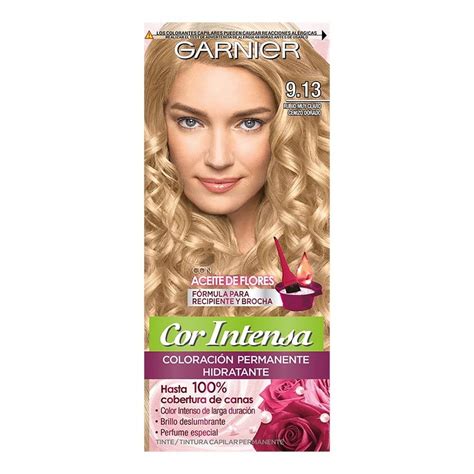 Tinte Para Cabello Garnier Cor Intensa 9 13 Rubio Muy Claro Ceniza