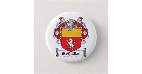 McQuillan Family Crest Button | Zazzle