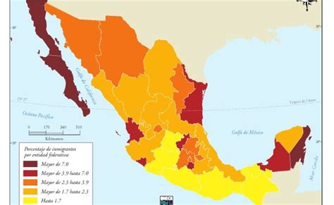 Mapa Para Imprimir De Mexico Mapa De Inmigracion De En Mexico Inegi De