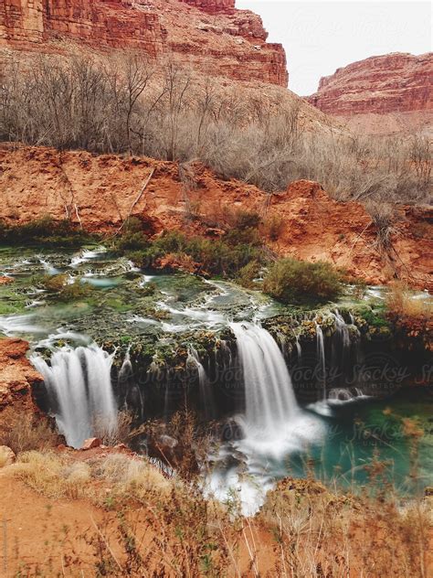 "Desert Waterfall" by Stocksy Contributor "Kevin Russ" - Stocksy