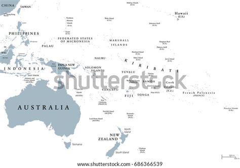 Vector De Stock Libre De Regal As Sobre Oceania Political Map