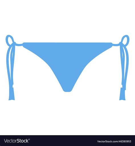 Blue Bikini Royalty Free Vector Image VectorStock