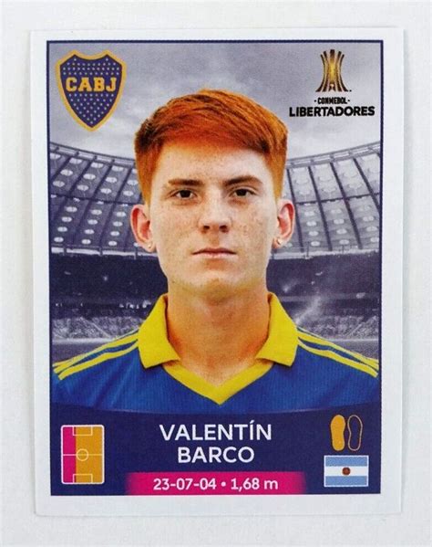 Panini Copa Libertadores Sticker Valentin Barco True Rookie Boca