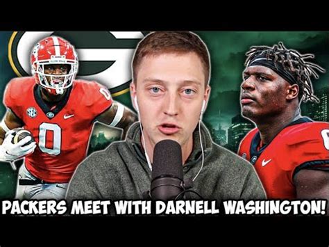 Packers Meet With Te Darnell Washington Youtube