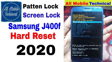 Samsung Galaxy Sm J F Hard Reset And Pattem Lock Unlock Reset