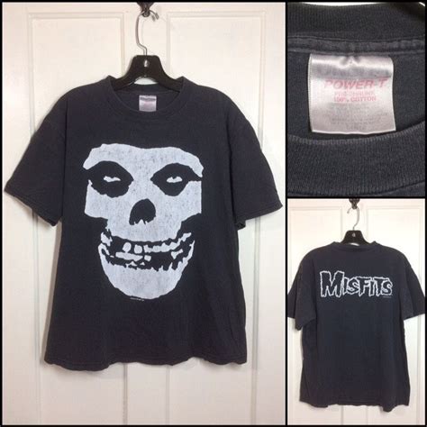 Vintage Distressed Misfits T Shirt Size Large