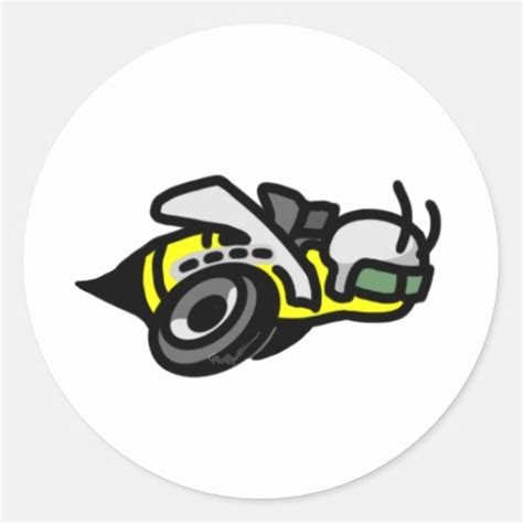 Dodge Super Bee Logo Classic Round Sticker | Zazzle