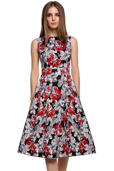 Buy Summer Dress 2017 Audrey Hepburn Party Dress Women