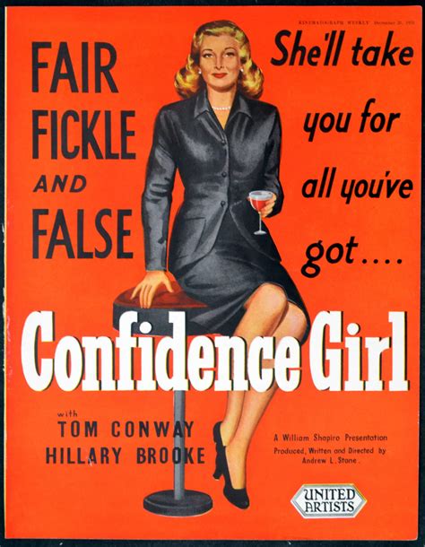 CONFIDENCE GIRL | Rare Film Posters