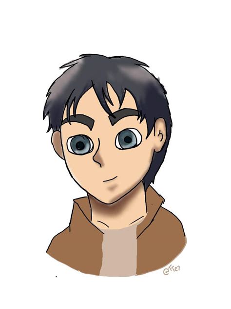 Eren First Digital Drawing Of An Anime Charecter Needs A Lot Of