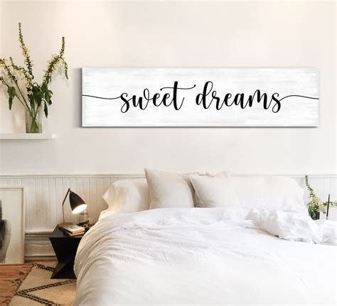 Bedroom Quotes Poster Print Sweet Dreams Sign Wall Art