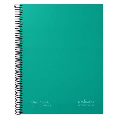 Cuaderno T Extradura 80h rayado NAVIGATOR verde Grafoplás