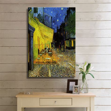 Van Gogh Cafe Terrace At Night Kanvas Tablo