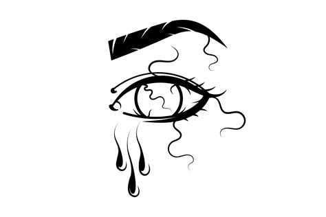 Crying Eye Graphic By Jaroslavbrilew · Creative Fabrica