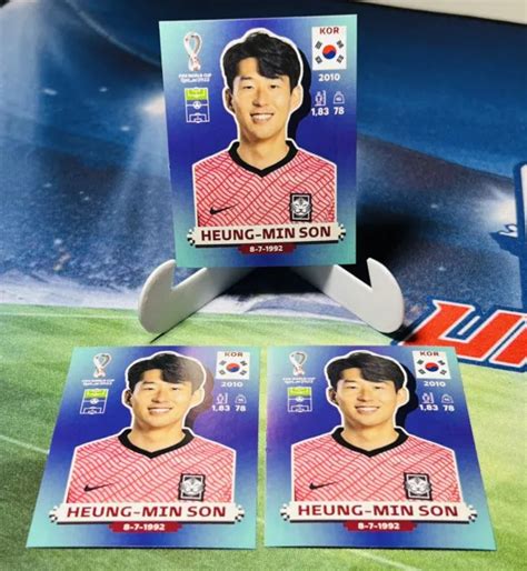 HEUNG MIN SON Panini 2022 FIFA Qatar World Cup LOT OF 3 EUR 6 78