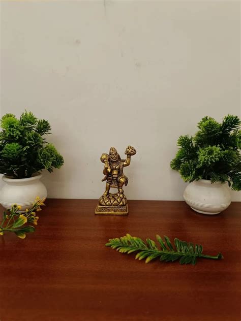 Golden Brass Hanuman Ji Statue, Temple at Rs 538 in Ghaziabad | ID ...