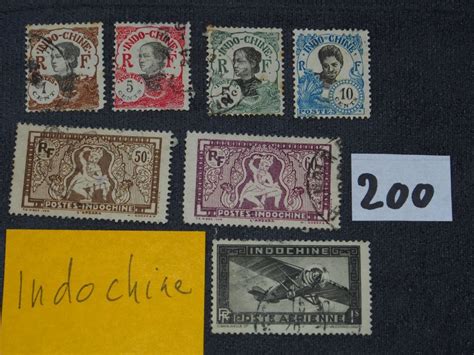 X Timbres Indochine Anciens Poste A Rienne Rf Etc Kaufen Auf