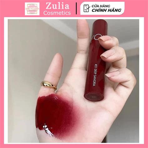 Mua Son Romand bóng màu 21 đỏ mận Romand Juicy Lasting Tint 21 Zulia