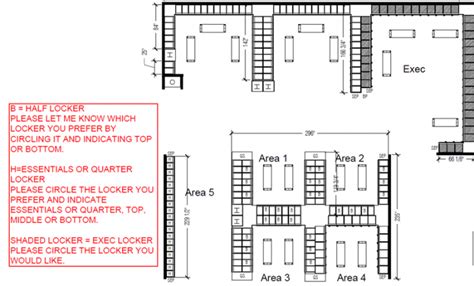 Locker Room Floor Plans