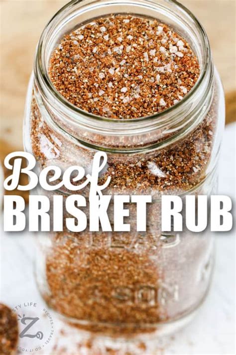 Best Beef Brisket Rub (Quick & Easy 5 minute Recipe!) - Our Zesty Life