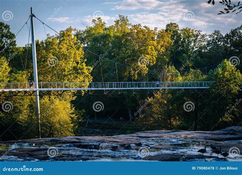 Bridge At The Falls Park On The Reedy In Greenville South Carolina