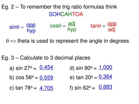 Ppt Lesson 35 Trigonometric Ratios Powerpoint Presentation Free