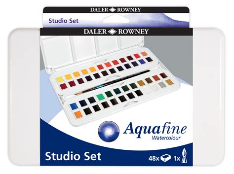 Set Acualera Aquafine Ml Pincel Daler Rowney Somos Arte