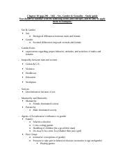 Chapter Soc Study Guide Sex Gender Sexuality Doc Chapter Pgs