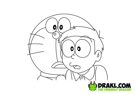 Doraemon Coloring Page Drakl