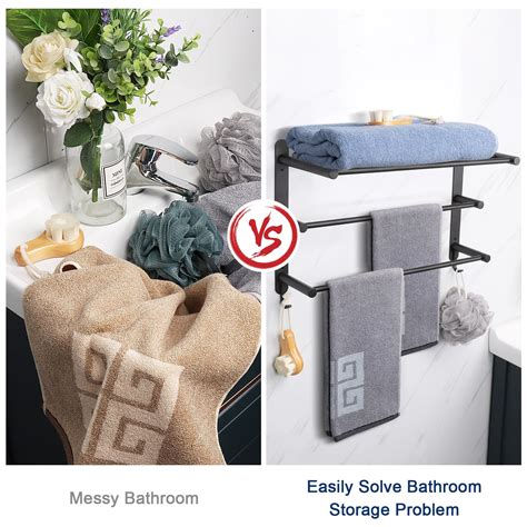 Nearmoon Bathroom Tier Towel Shelf Premium Sus Stainless Steel