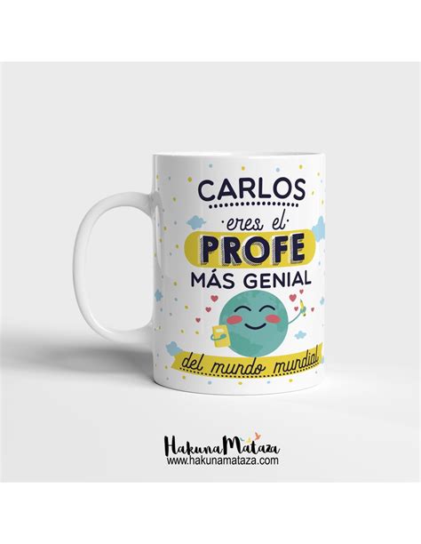 Taza personalizada Eres el profe más genial