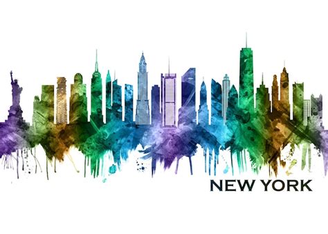 Nueva york skyline | Foto Premium