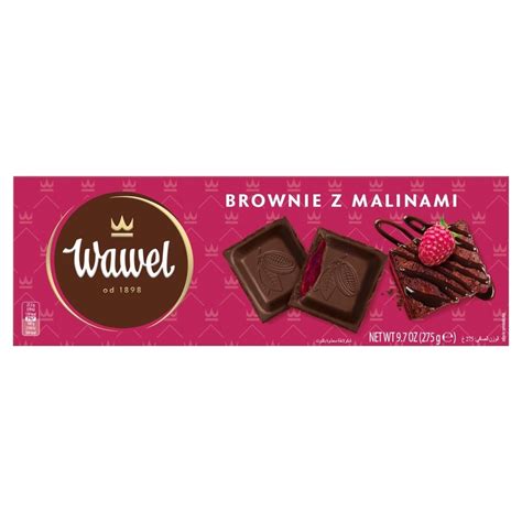 Wawel Czekolada Nadziewana Brownie Z Malinami 275 G Zakupy Online Z