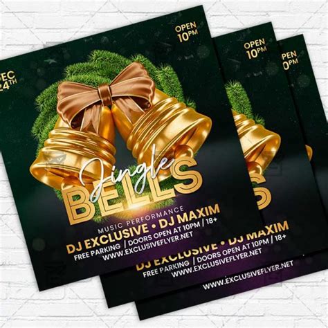 Jingle Bells Premium Instagramflyer Template 1 Free Flyer Templates