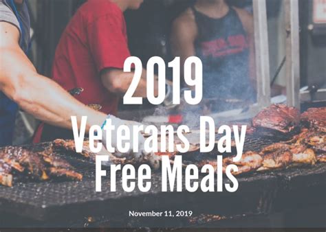 2019 Veterans Day Free Meals - Focus Daily News