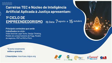 Carreiras TEC e Núcleo de Inteligência Artificial Aplicada à Justiça