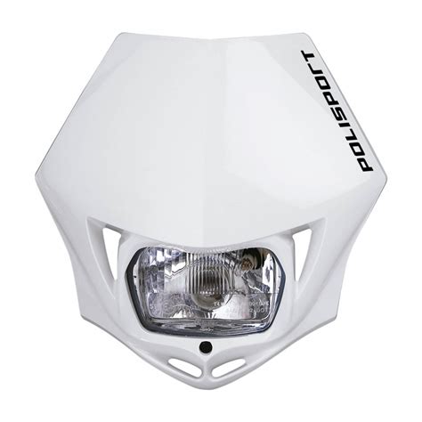 Mmx Porta Farol Para Off Road E Enduro Polisport White