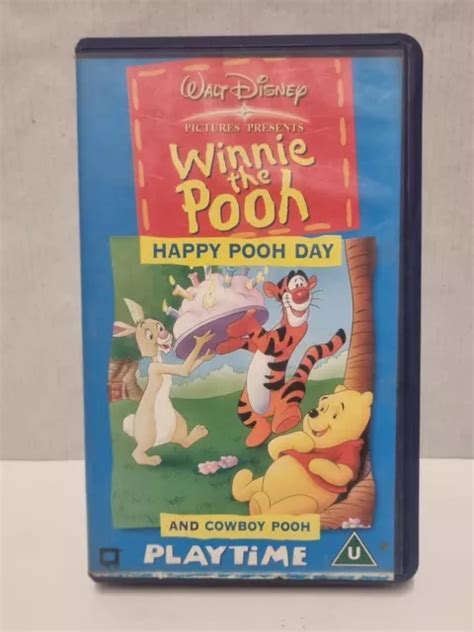 Winnie The Pooh Happy Pooh Day And Cowboy Pooh Kids Vhs Video