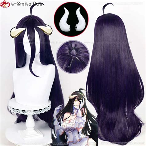 Catsuit Costumes 100cm Anime Overlord Cosplay Albedo Deep Purple Black ...