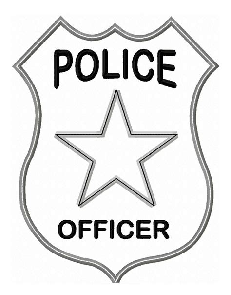 Printable Police Officer Badge