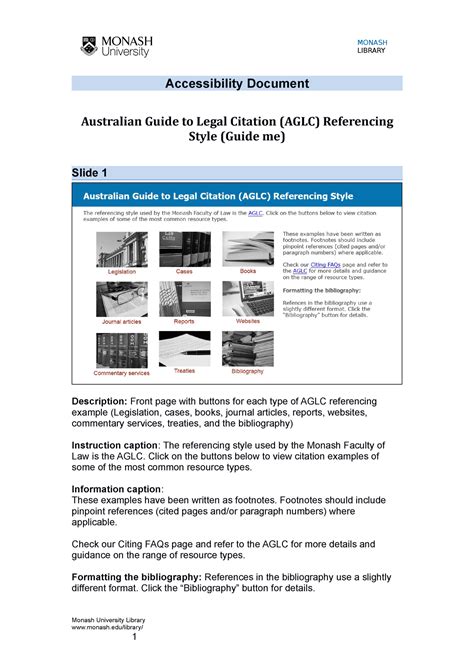 Aglc Guide Aglc Accessibility Document Australian Guide To Legal