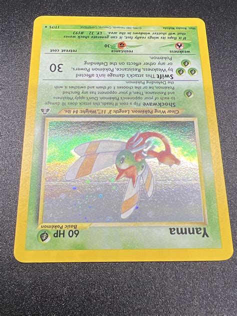 Pokemon Yanma Neo Discovery Holo Rare 17 75 EBay