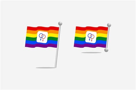 Pride Flags LGBT Regenbogen Logo Design Symbol Vektor passend für