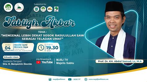 Live Tabligh Akbar Prof Dr Kh Abdul Somad Lc M A Mrbj Tv