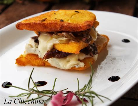 Millefoglie Di Polenta Con Radicchio E Gorgonzola Ricetta Ed