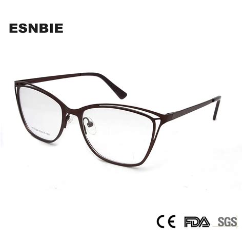 Esnbie Female Optical Frame Spectacle Women Frames Cat Eye Designer Eyewear Myopia Glasses Women