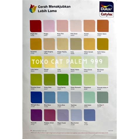 Jual Cat Tembok Interior Dulux Catylac Tinting Bisa Request Warna