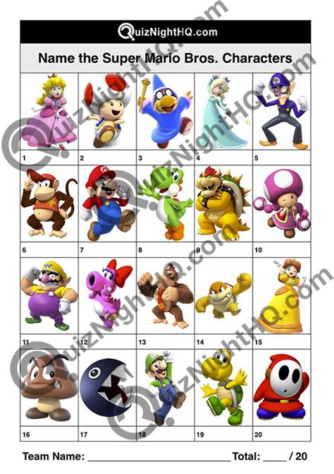 Detail Super Mario Brothers Characters Images Koleksi Nomer 26